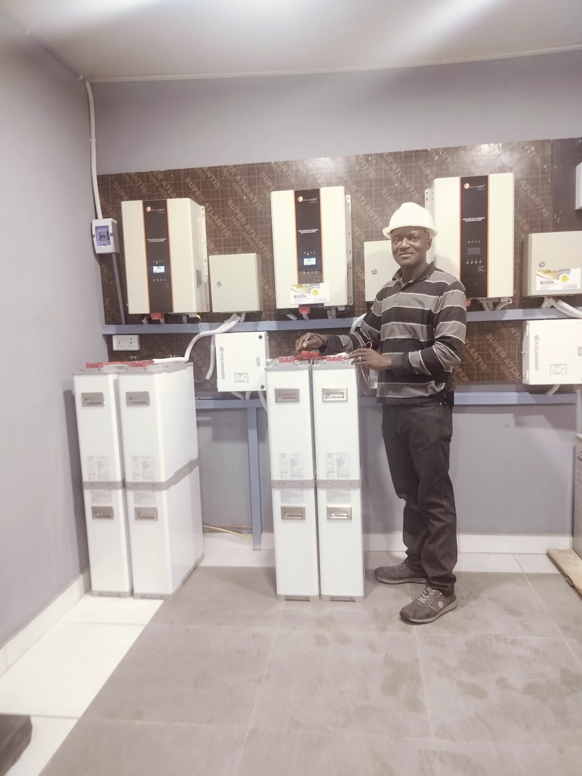 Energy room during commissioning activity