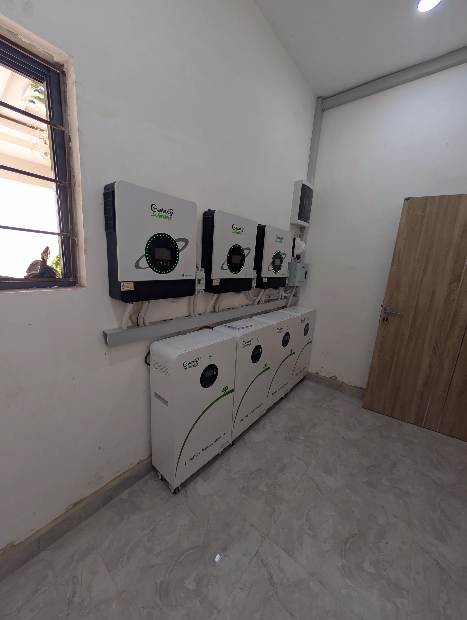 Galaxy inverter equipment installed in an energy room