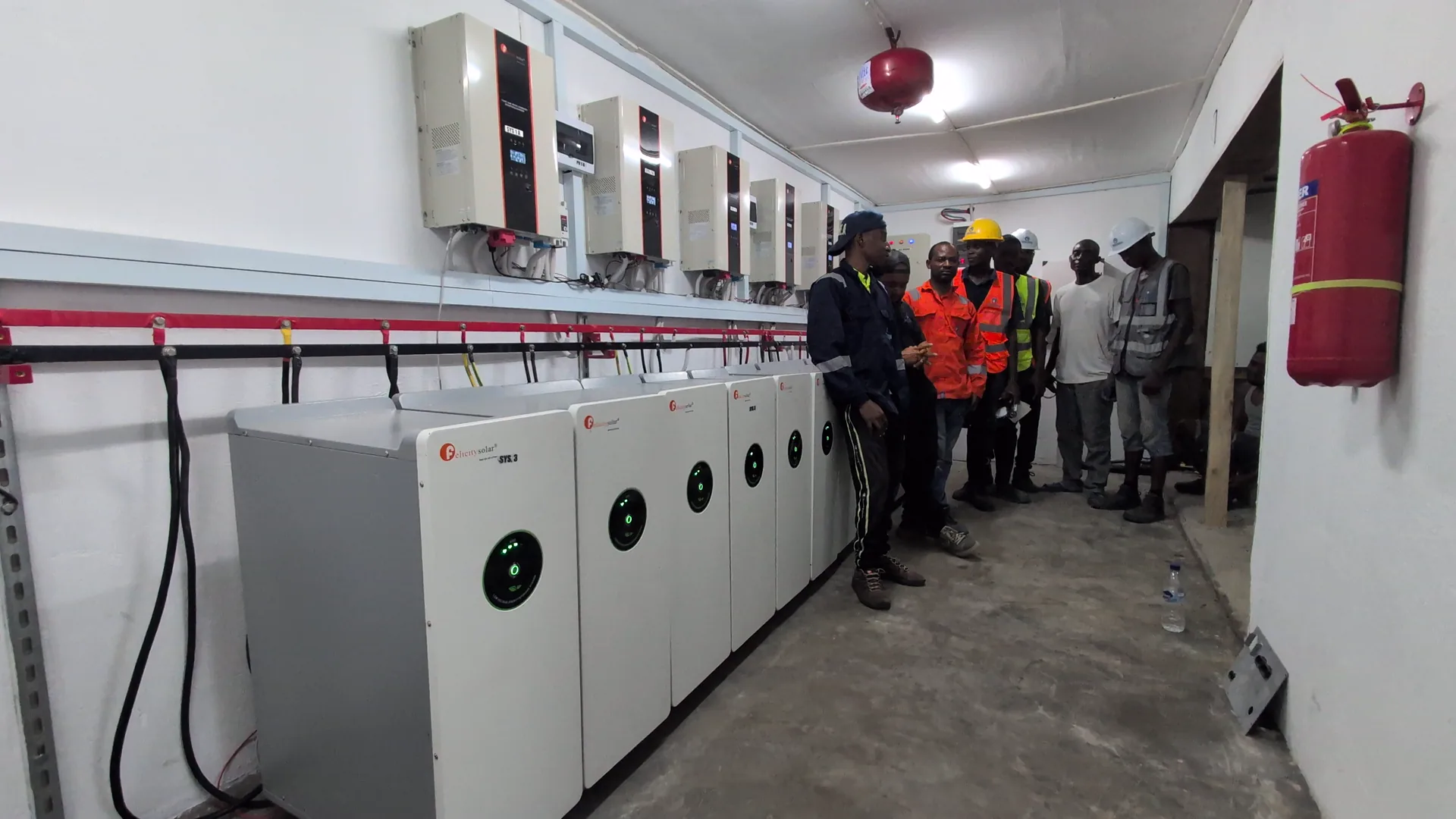 Industrial battery line